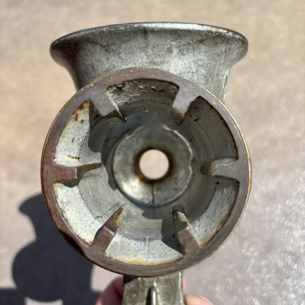 Vintage Keystone Meat Grinder No 20 Hand Crank Table Mount Heavy Made in the USA